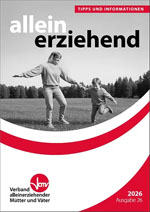 Titelseite der Broschüre für Alleinerziehende