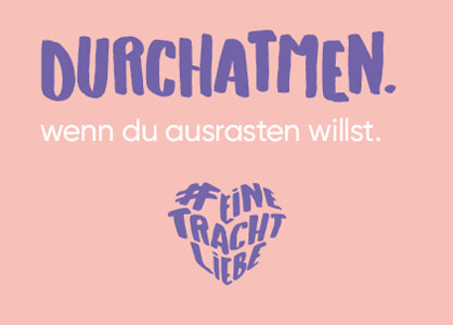 Postkarte "Durchatmen, wenn du ausrasten willst" #einetrachtliebe